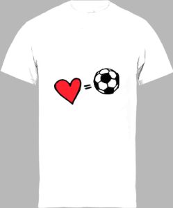 Футболка I love football