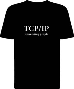 Футболка TCP/IP connecting people