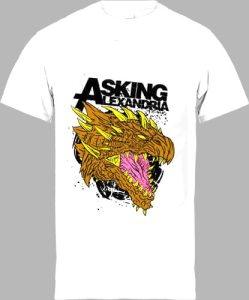 Футболка Asking Alexandria Dragon Color