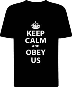 Футболка Keep Calm and Obey Us