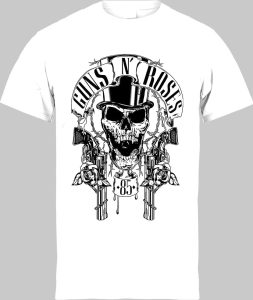 Футболка Guns n Roses Skull With Guns