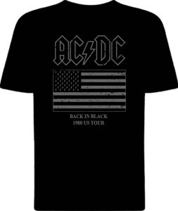 Футболка AC/DC Back In Black Tour