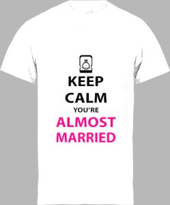 Футболка Keep Calm You Are Almost Married