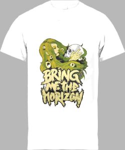 Футболка Bring Me The Horizon Girl And Skull White