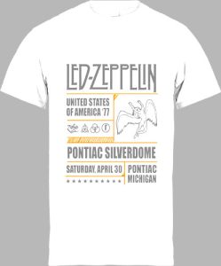 Футболка Led Zeppelin Pontiac Michigan