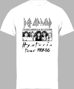 Футболка Def Leppard Hysteria Tour 87-88