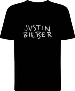 Футболка Justin Bieber Logo