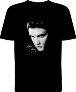 Футболка Elvis Presley Face and Signature