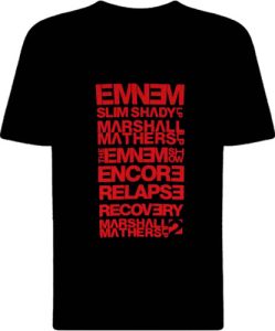 Футболка Eminem Albums Titles