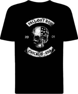 Футболка Fall Out Boy Chicago Skull