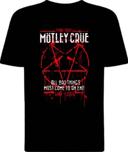 Футболка Motley Crue All Bad Things Pentagram