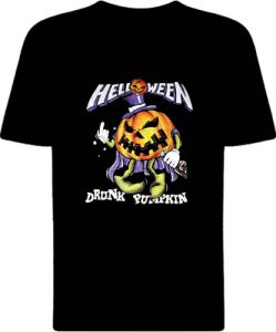 Футболка Helloween Drunk Pumpkin