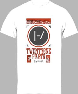 Футболка Twenty One Pilots White Grey