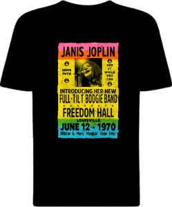 Футболка Janis Joplin Freedom Hall Poster