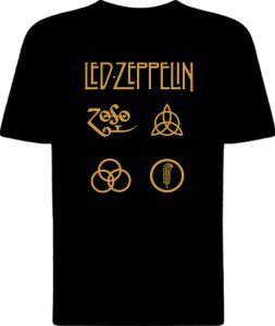 Футболка Led Zeppelin Black Box Symbols