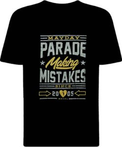 Футболка Mayday Parade Mistakes