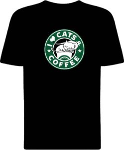 Футболка I Love Cats and Coffee