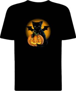 Футболка Bat Cat Halloween