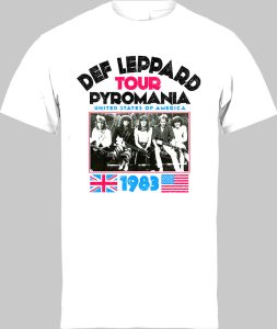 Футболка Def Leppard Pyromania Tour 1983