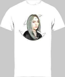 Футболка Billie Eilish Halo Art White