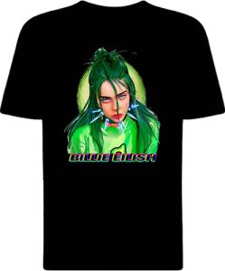 Футболка Billie Eilish Green Hair