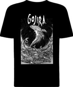 Футболка Gojira Woodblock Whales